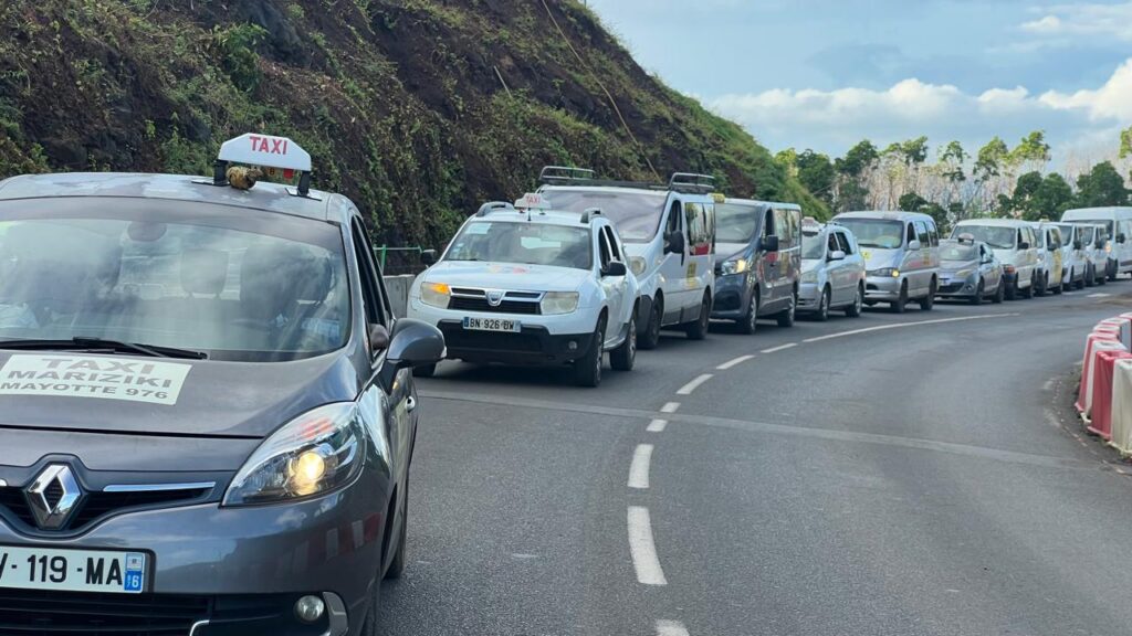 opération escargot taxi Mamoudzou