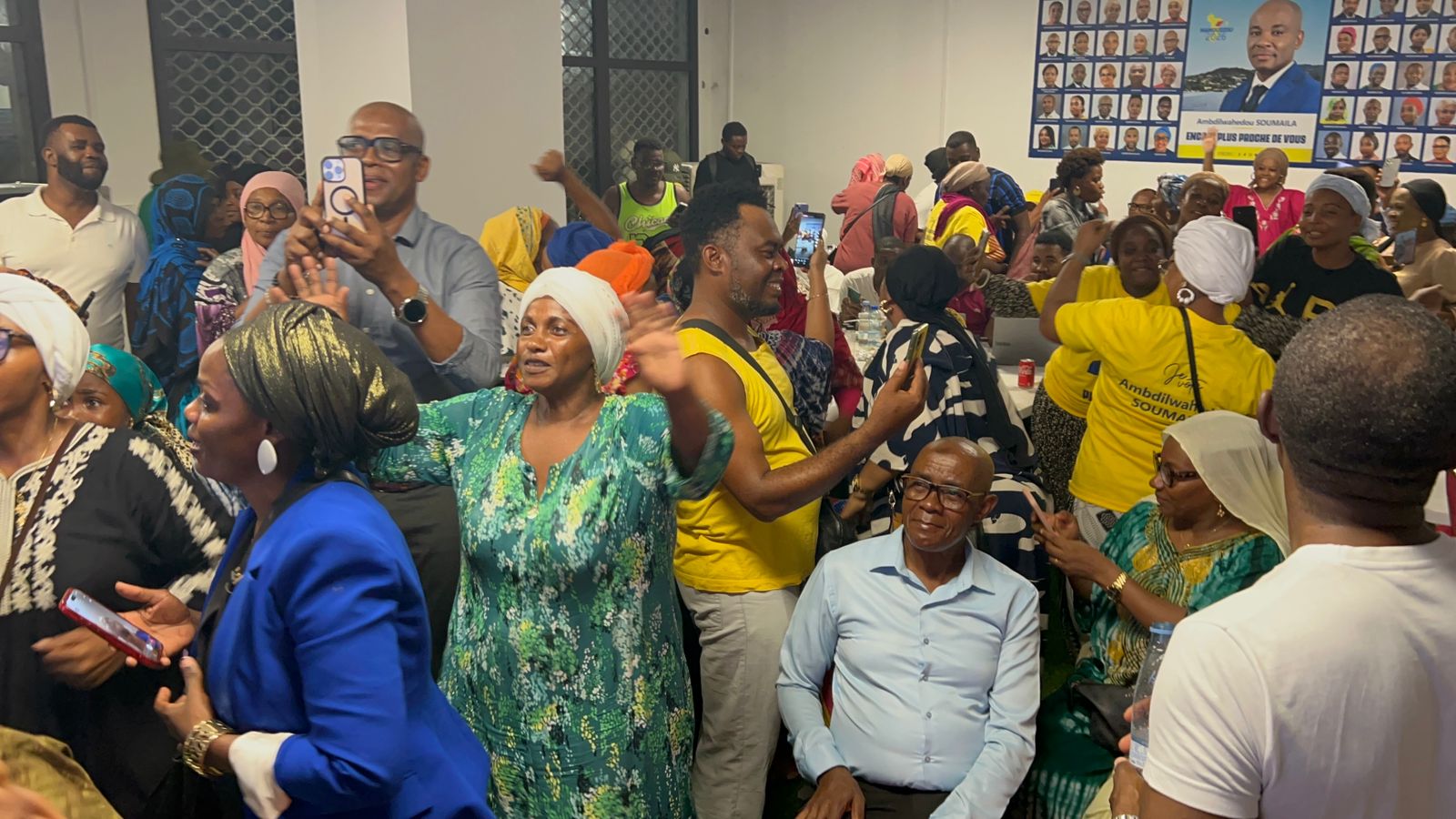 Ambdilwahedou Soumaila donné vainqueur par ses partisans à Mamoudzou (vidéo)