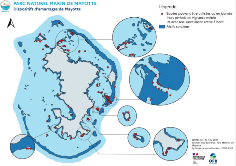 Amarrages fragilisés dans le lagon : appel à la vigilance