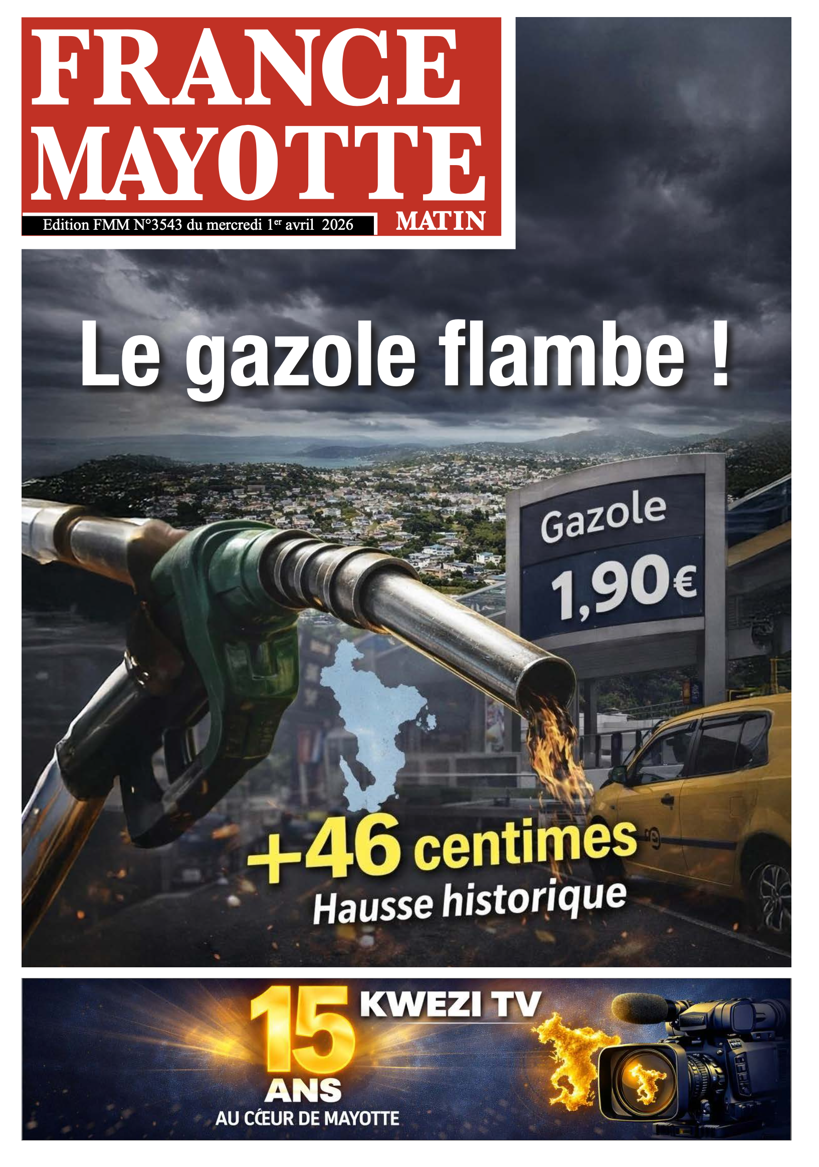 Votre France Mayotte Matin vient de paraître