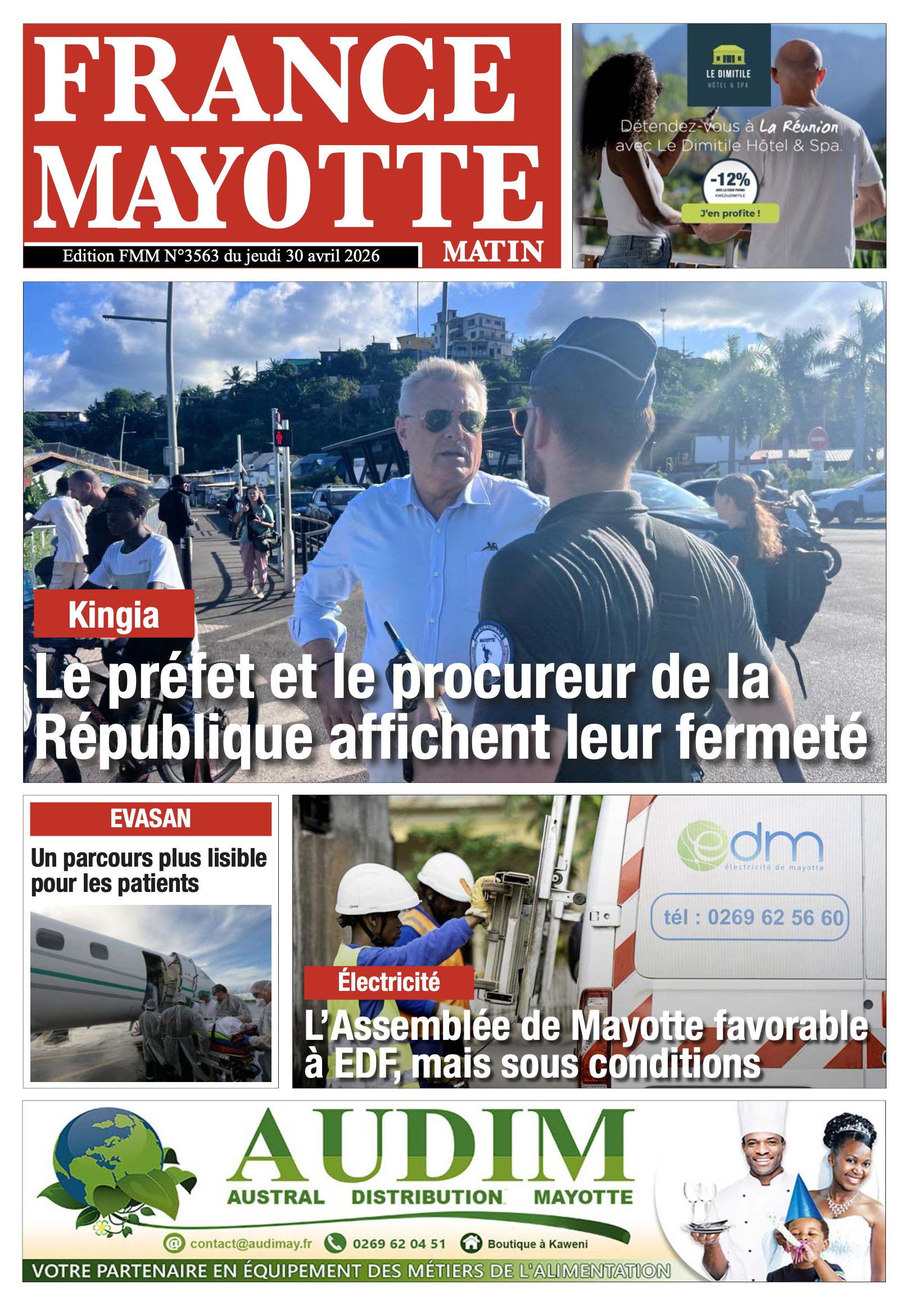 Votre France Mayotte Matin vient de paraître