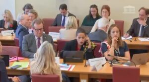 Accueil 15 La députée Estelle Youssouffa intervenant sur la question des financements accordés aux Comores par l’Agence française de développement, et leurs conséquences pour Mayotte.