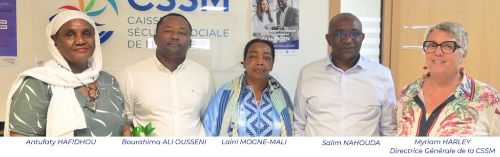 Élection de Bourahima Ali Ousseni à la présidence du conseil d’administration de la Caisse de sécurité sociale de Mayotte lors de son installation officielle.
