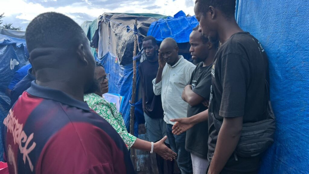 Camp migrants Mayotte