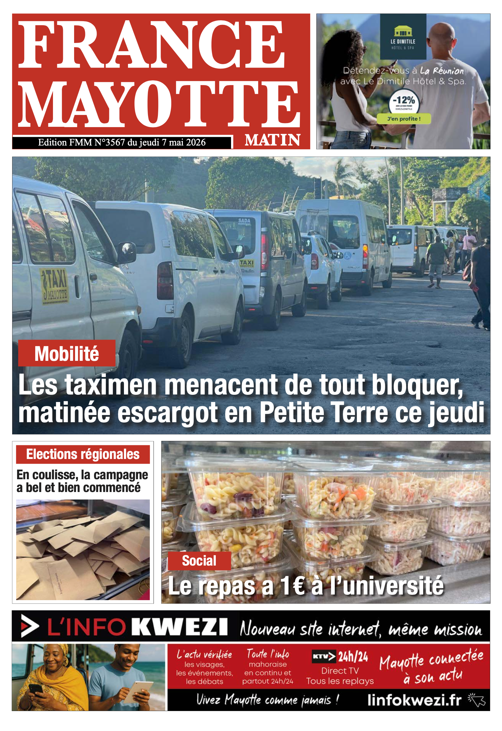 Votre France Mayotte Matin vient de paraître