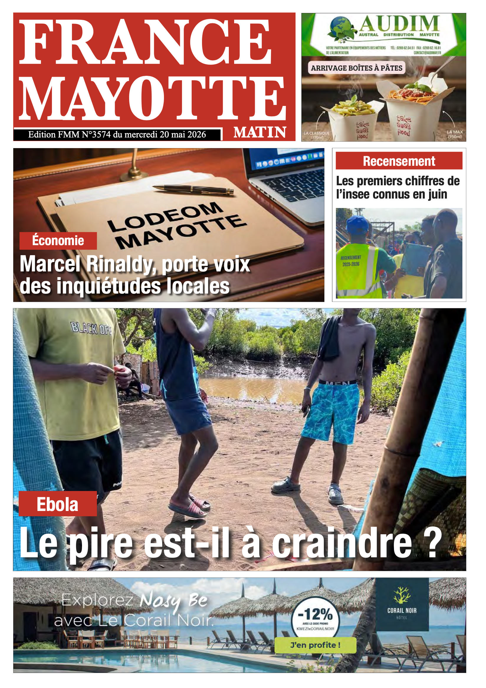 Votre France Mayotte Matin vient de paraître