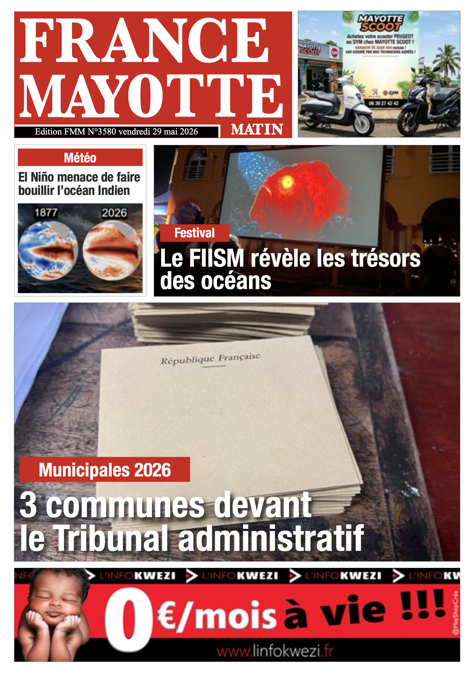 Votre France Mayotte Matin vient de paraître