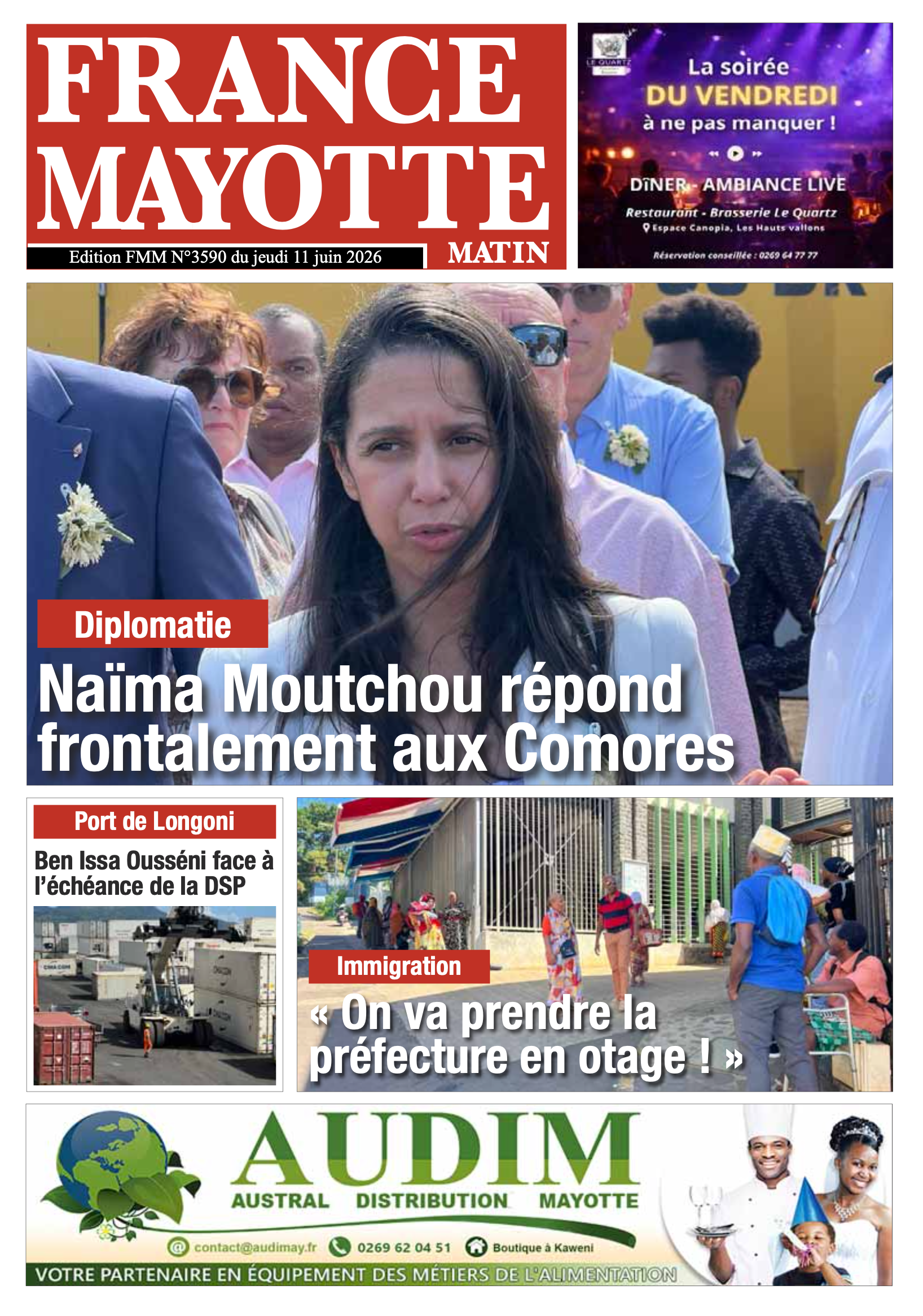 Votre France Mayotte Matin vient de paraître