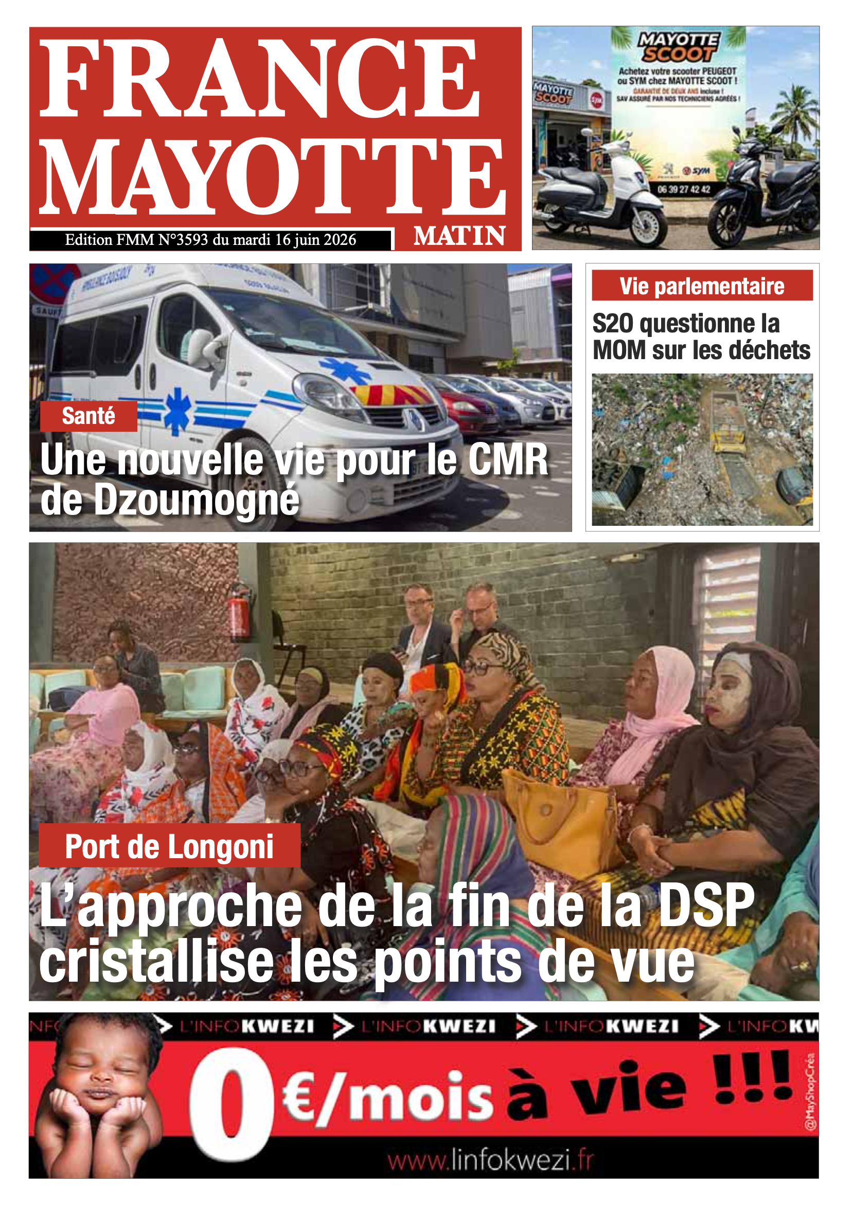 Votre France Mayotte Matin vient de paraître