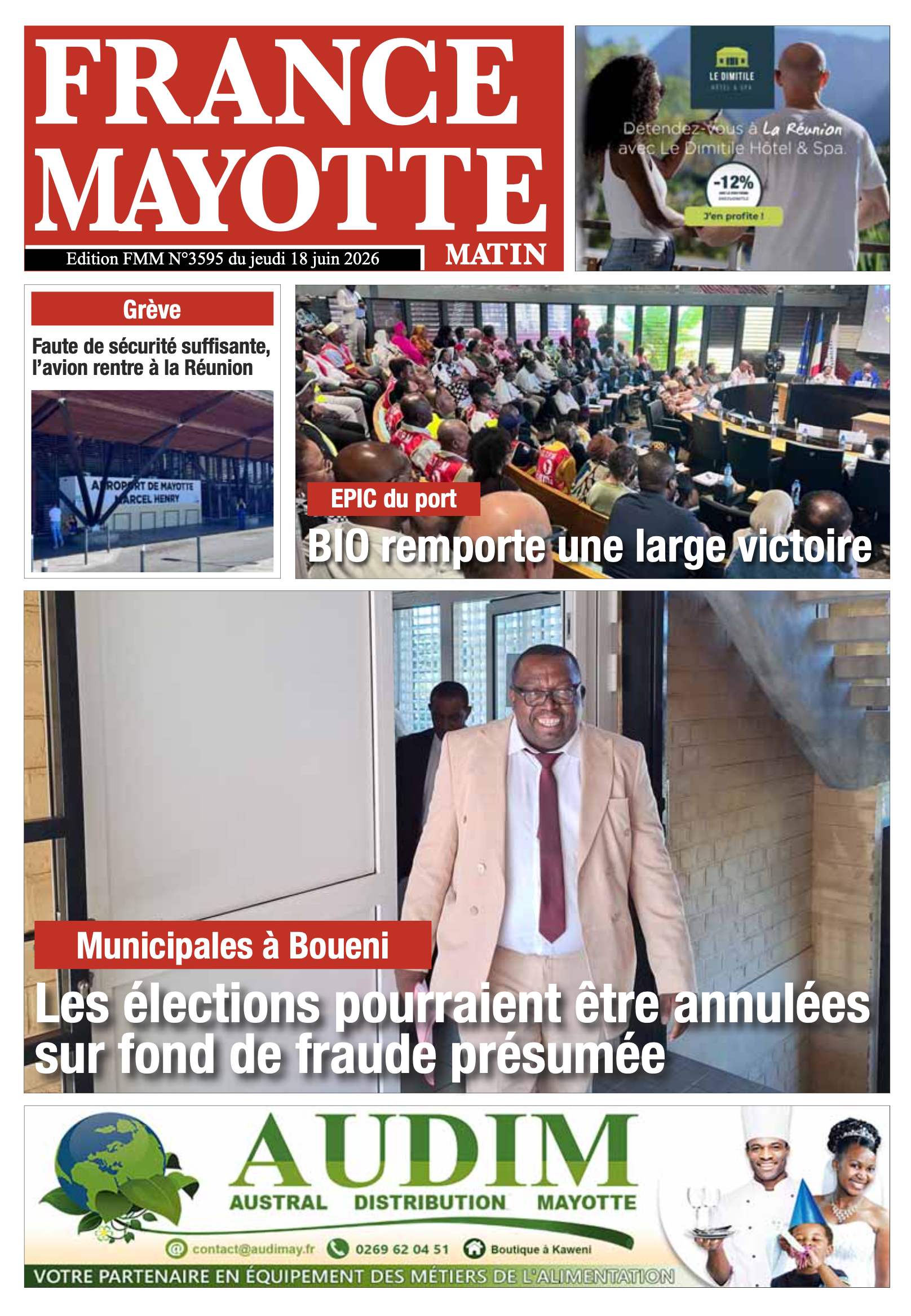 Votre France Mayotte Matin vient de paraître