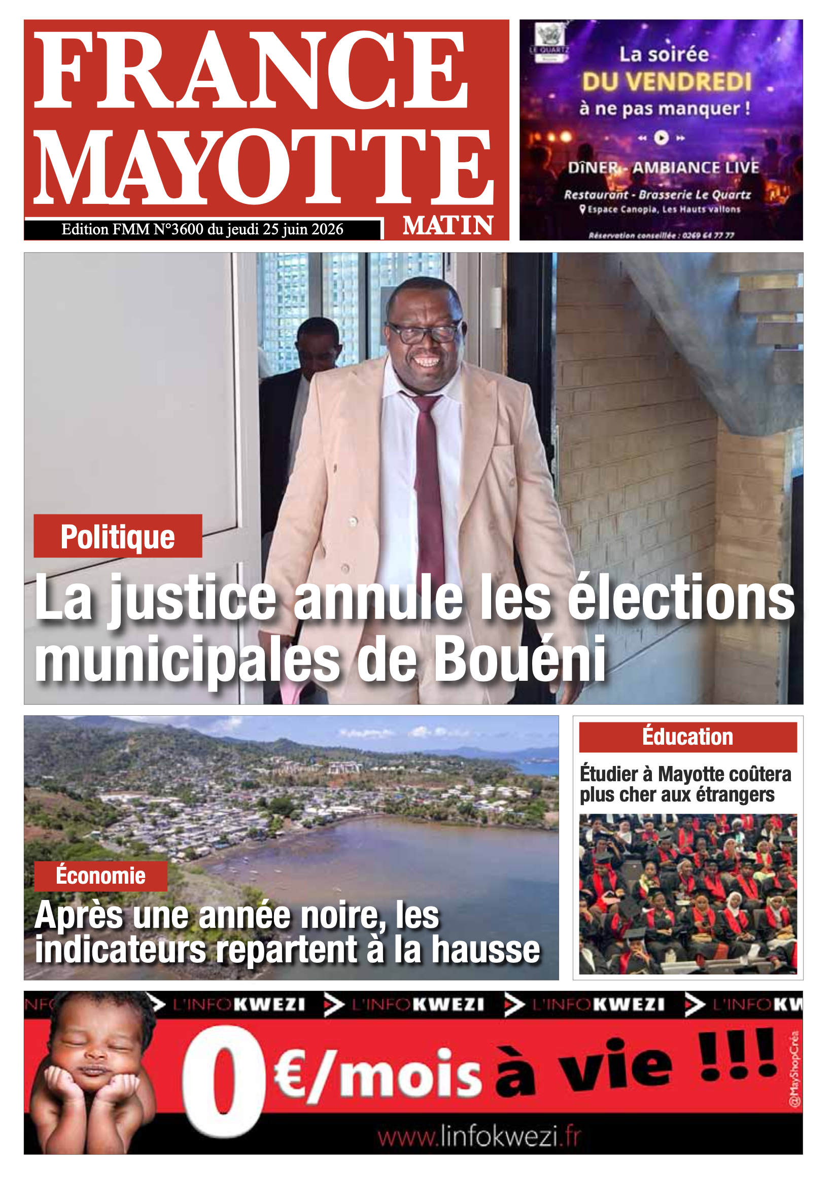 Votre France Mayotte Matin vient de paraître