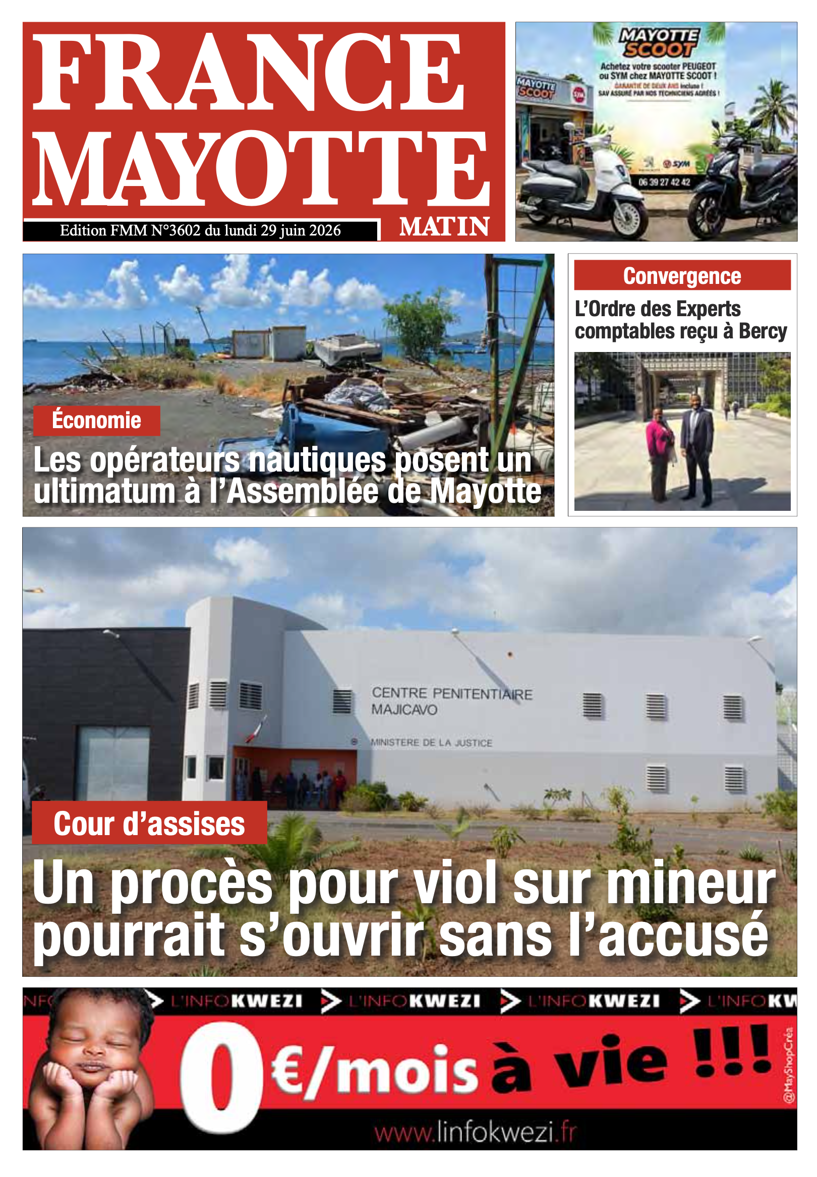 Votre France Mayotte Matin vient de paraître