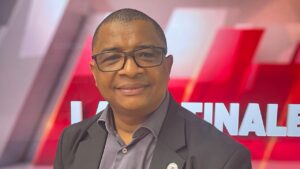 Abdoul Kamardine lors d’un événement politique après sa réélection à la présidence de la fédération Les Républicains de Mayotte