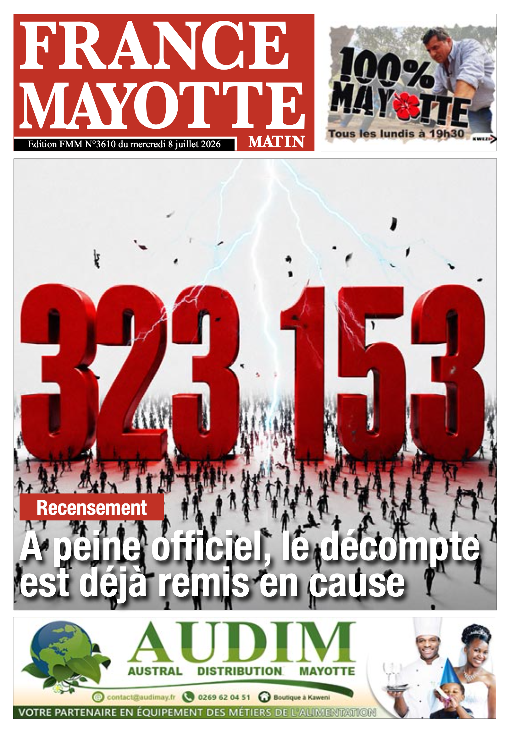 Votre France Mayotte Matin vient de paraître