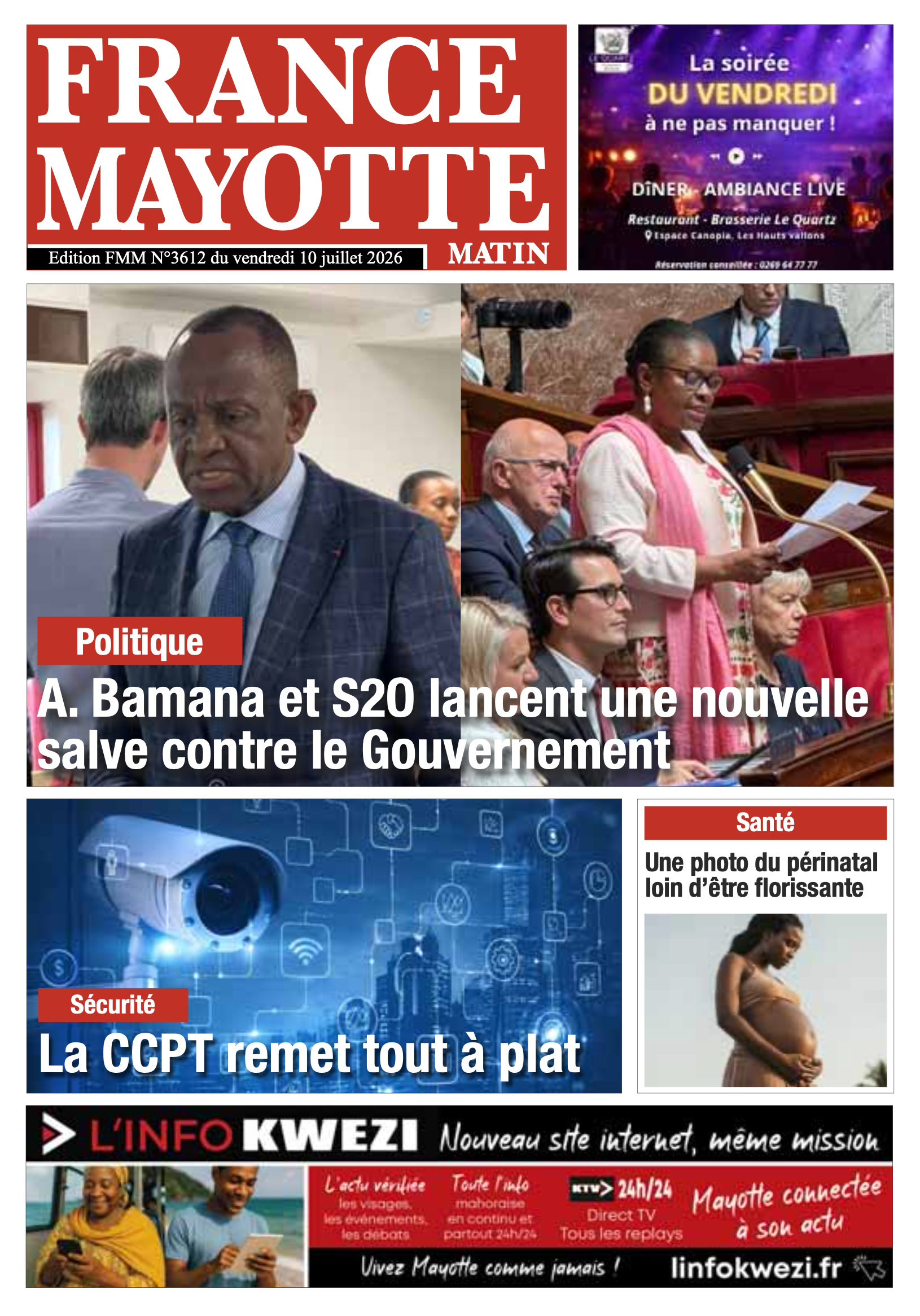 Votre France Mayotte Matin vient de paraître