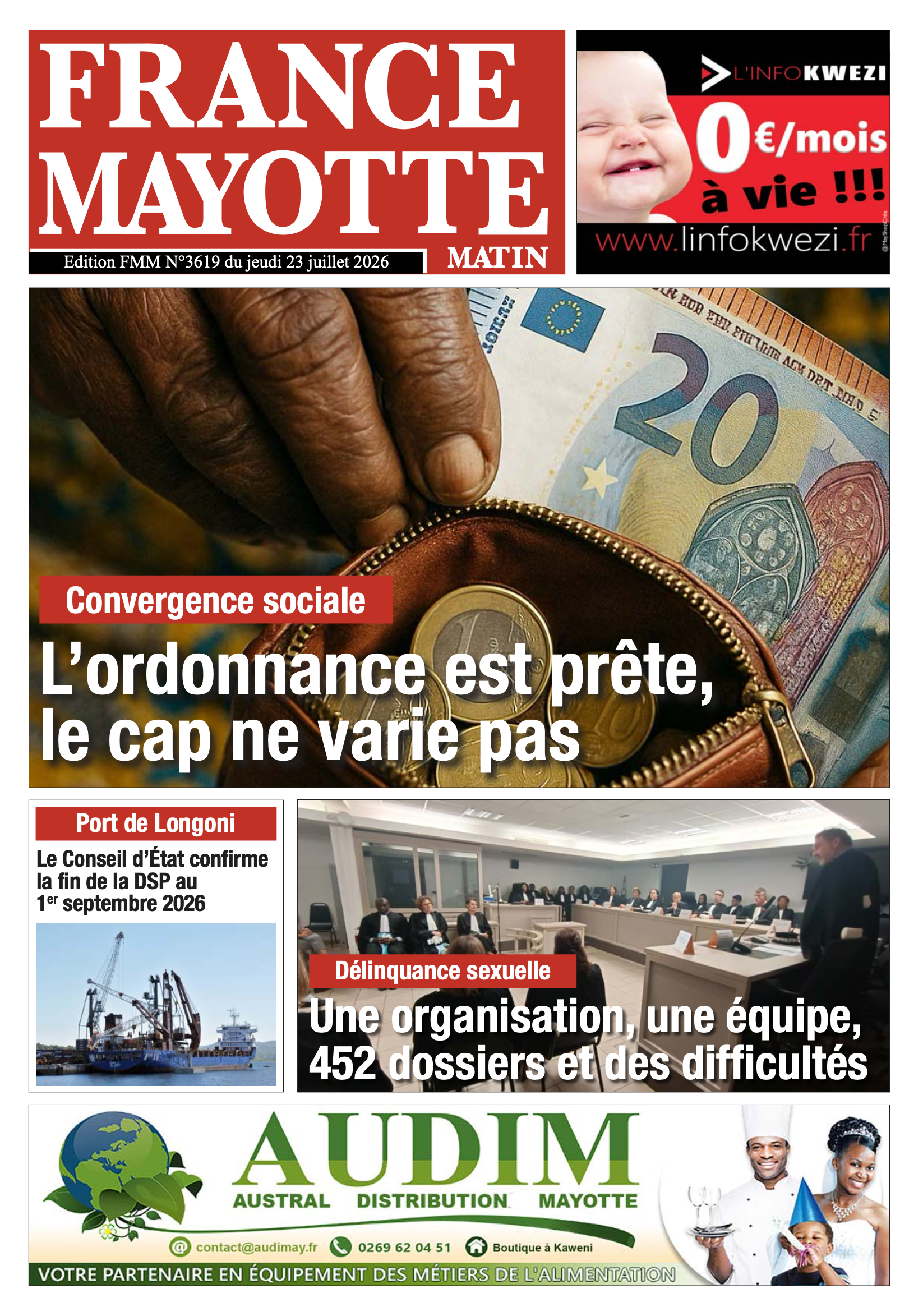 Votre France Mayotte Matin vient de paraître