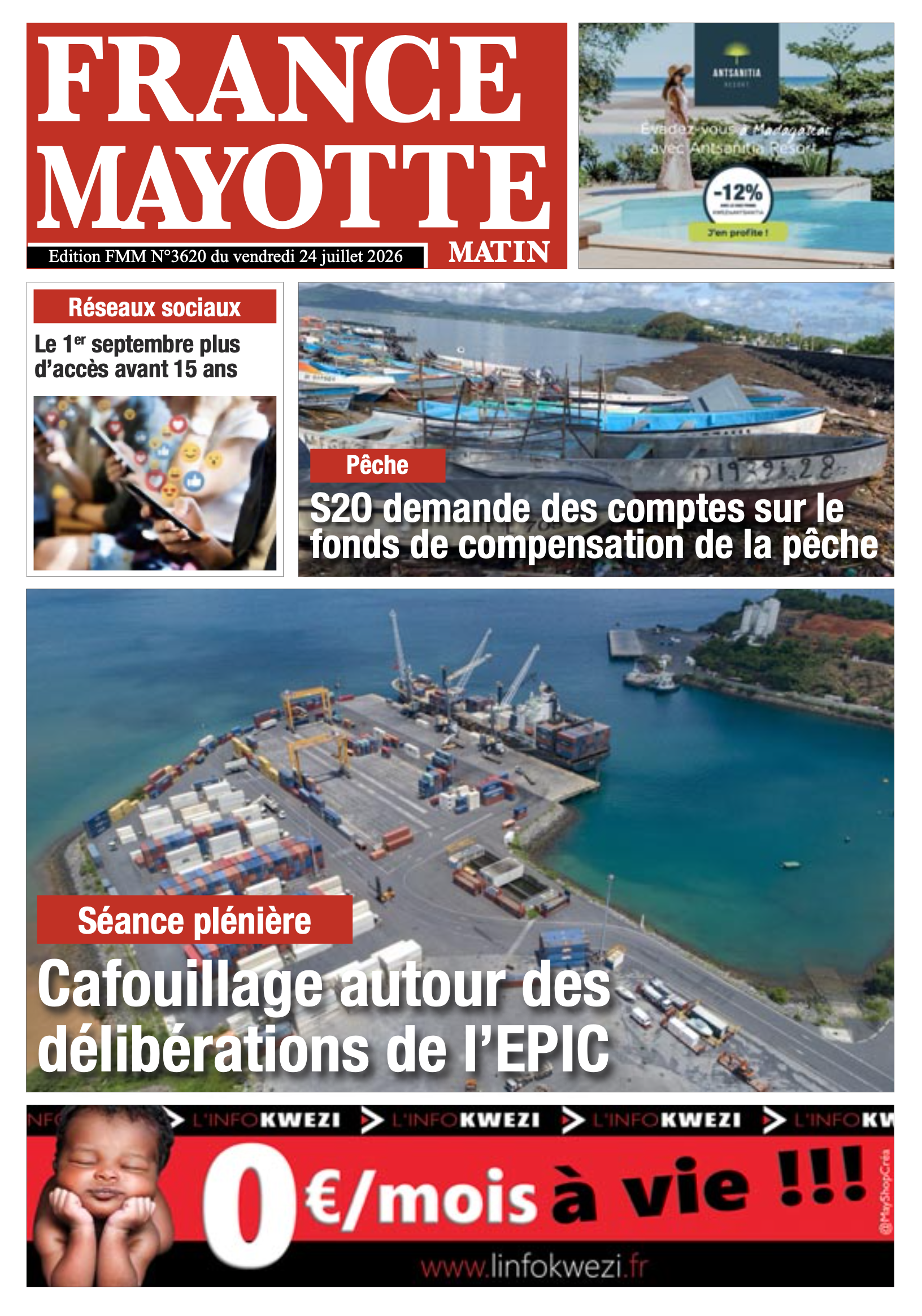 Votre France Mayotte Matin vient de paraître