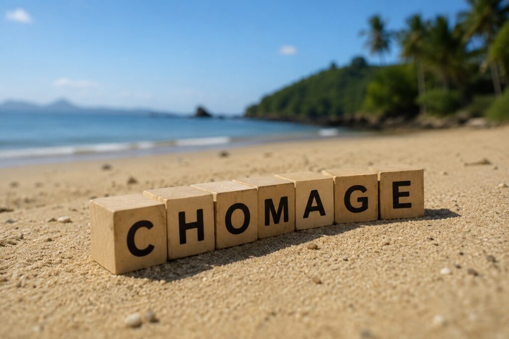 Le chômage continue de progresser à Mayotte 8 Agence France Travail à Mayotte avec des demandeurs d’emploi en attente