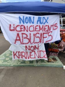 Siège de la Caisse de sécurité sociale de Mayotte pendant le mouvement social