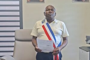 Accueil 15 Le maire de Koungou Saïd Raos Ahamadi lors d’une prise de parole sur la circulation des poids lourds