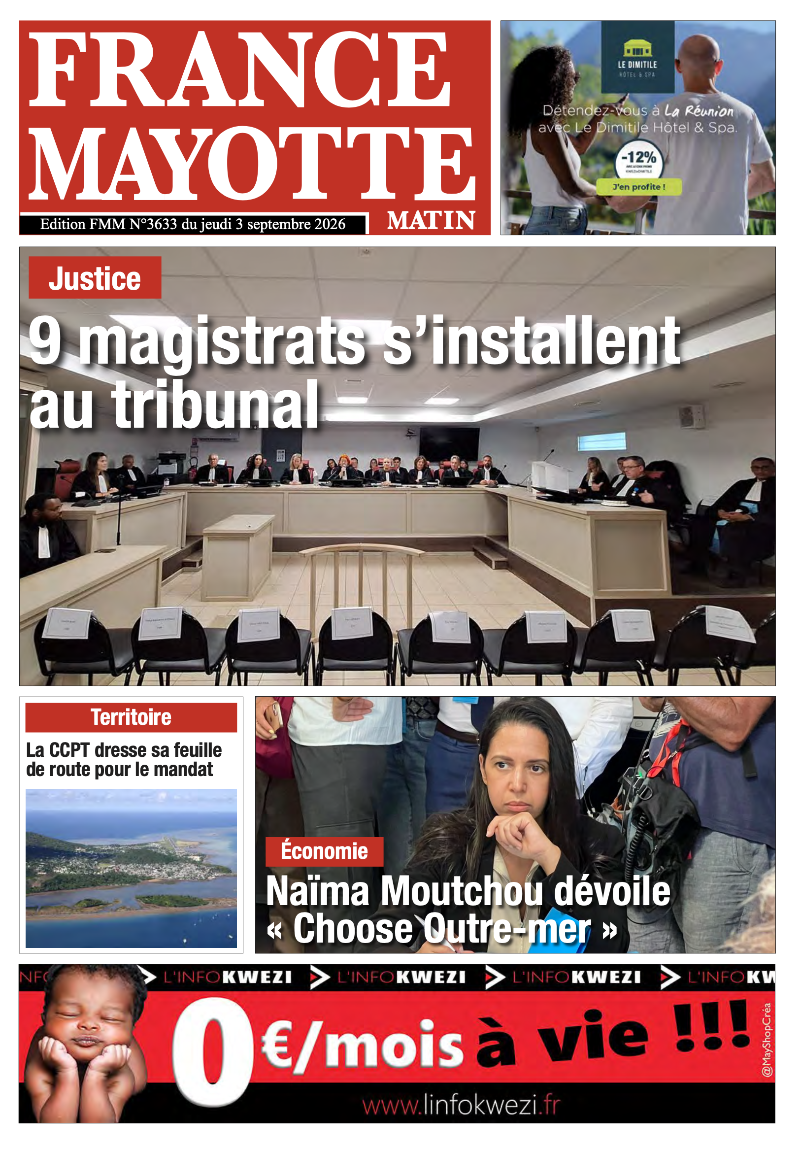 Votre France Mayotte Matin vient de paraître