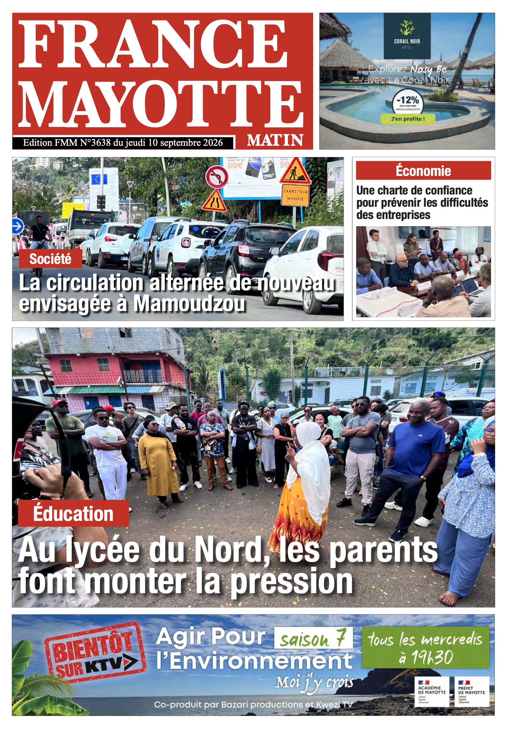 Votre France Mayotte Matin vient de paraître