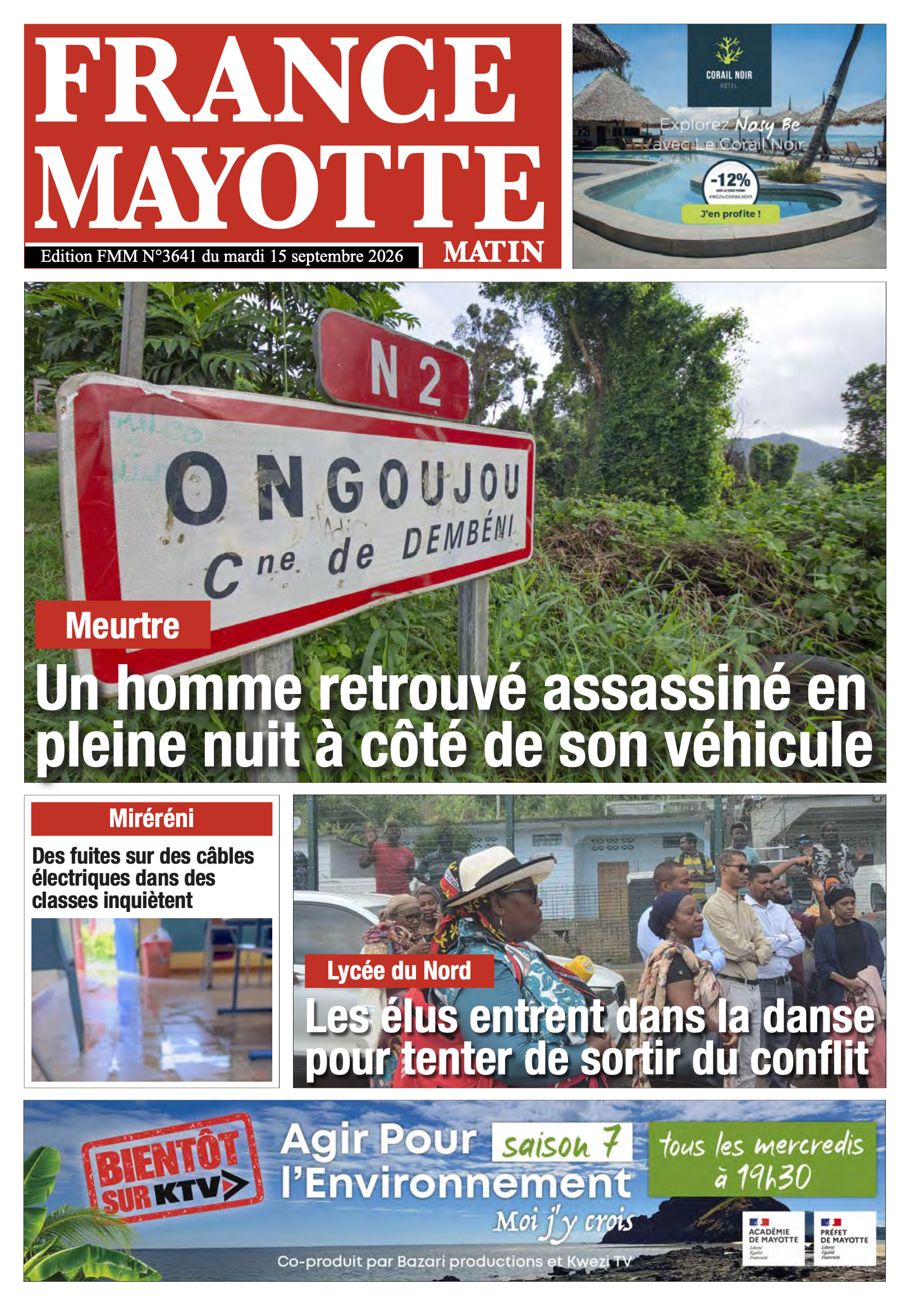 Votre France Mayotte Matin vient de paraître