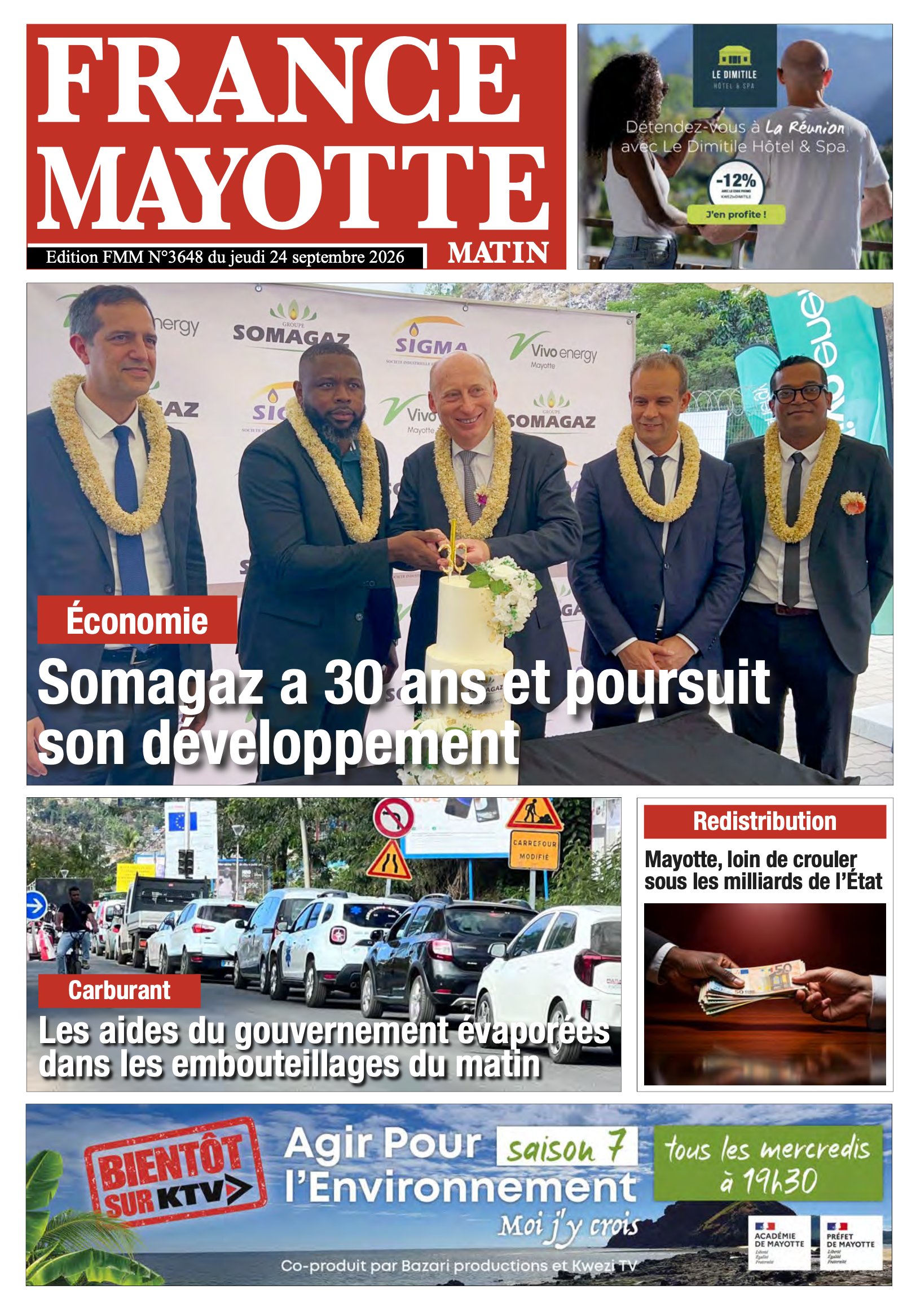 Votre France Mayotte Matin vient de paraître