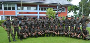 Cérémonie du RSMA de Mayotte lors des commémorations de Bazeilles