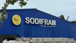 Accueil 13 Une voiture termine sa course à l’intérieur du magasin Sodifram à Passamainty