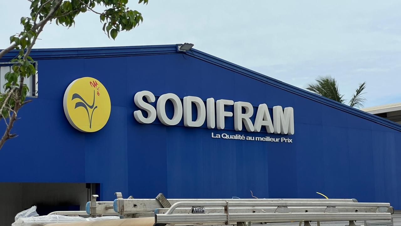 Une voiture termine sa course dans le Sodifram