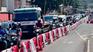 Accueil 11 Travaux du réseau Caribus et circulation perturbée dans la zone économique de Kawéni