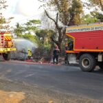 Accueil 1 Un incendie gagne les deux côtés de la RD5...