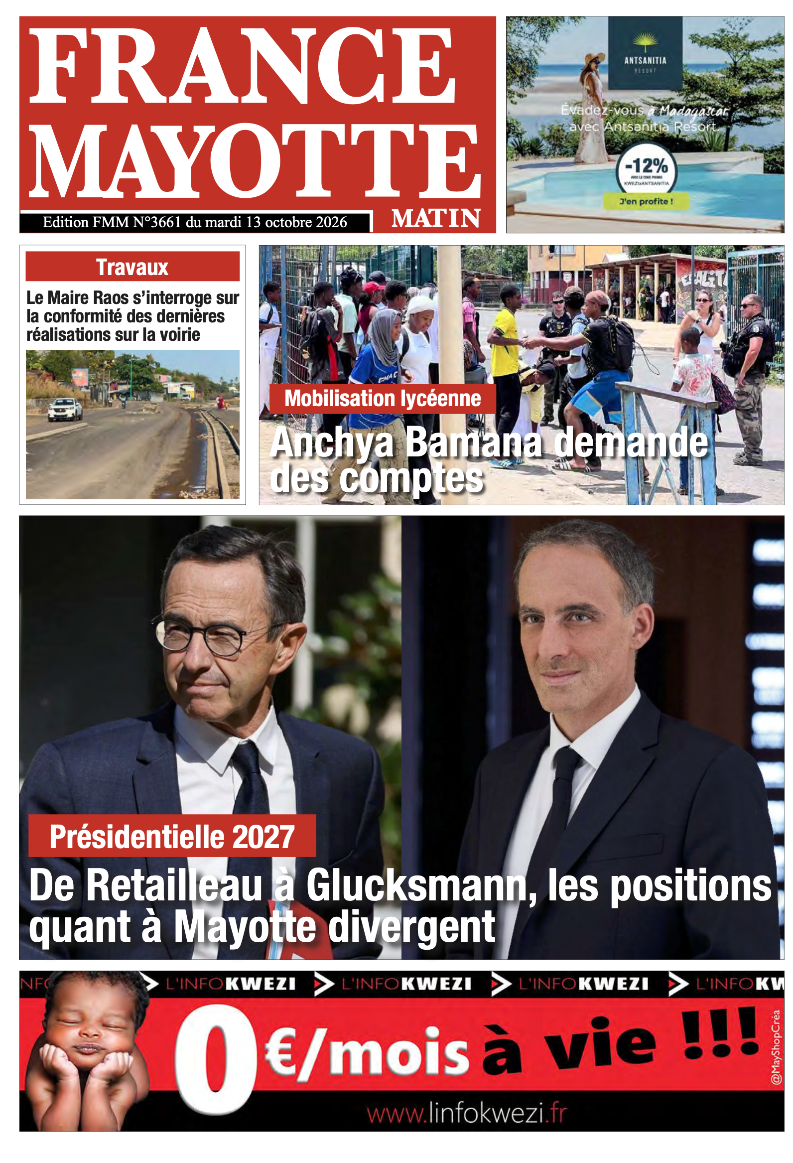 Votre France Mayotte Matin vient de paraître