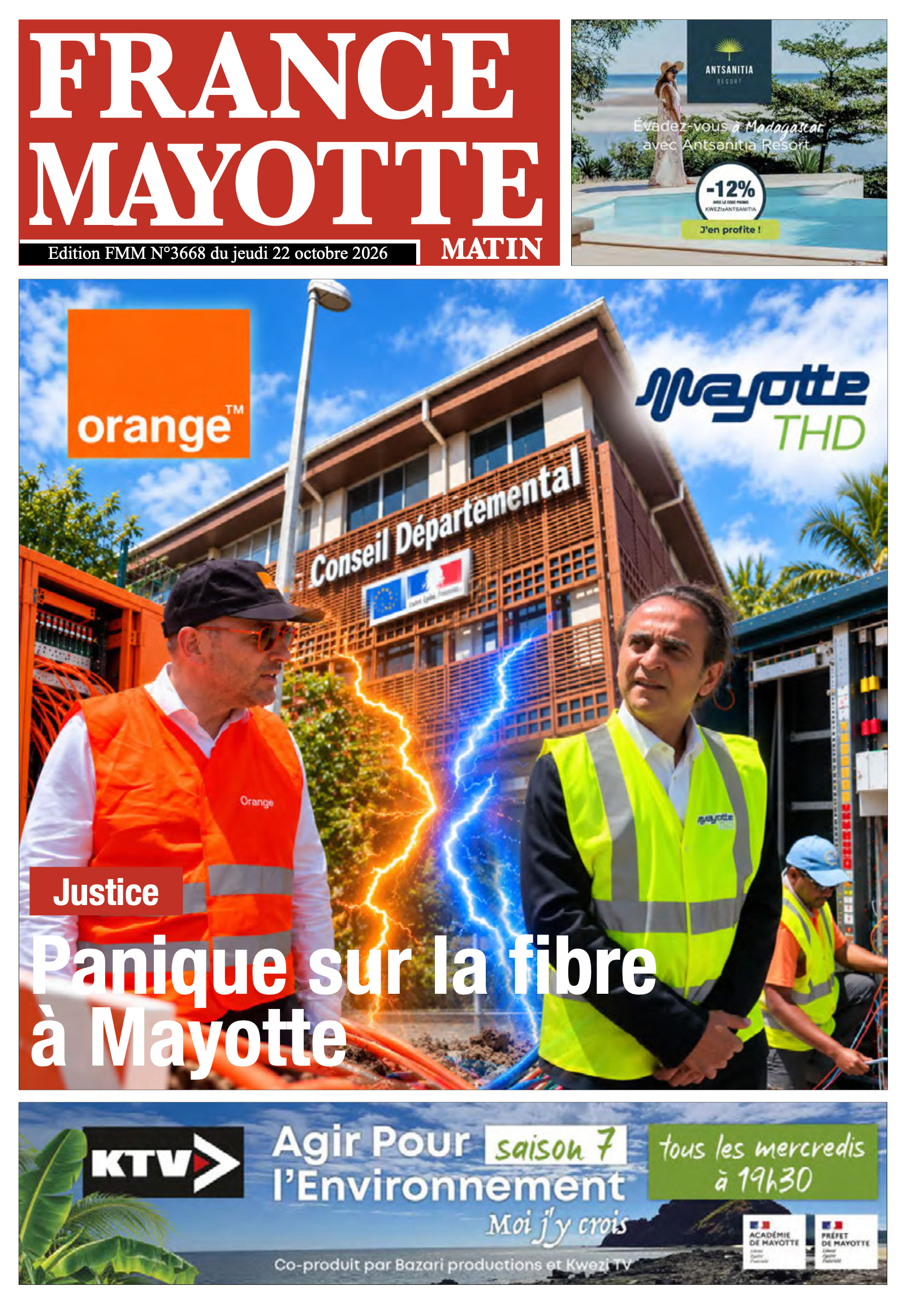 Votre France Mayotte Matin vient de paraître