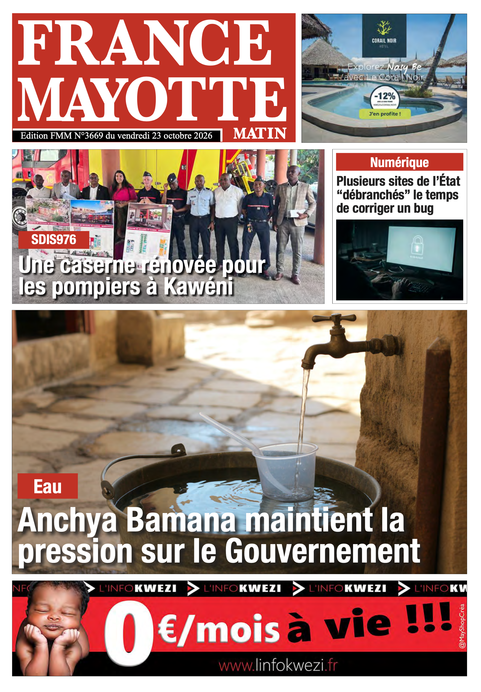 Votre France Mayotte Matin vient de paraître