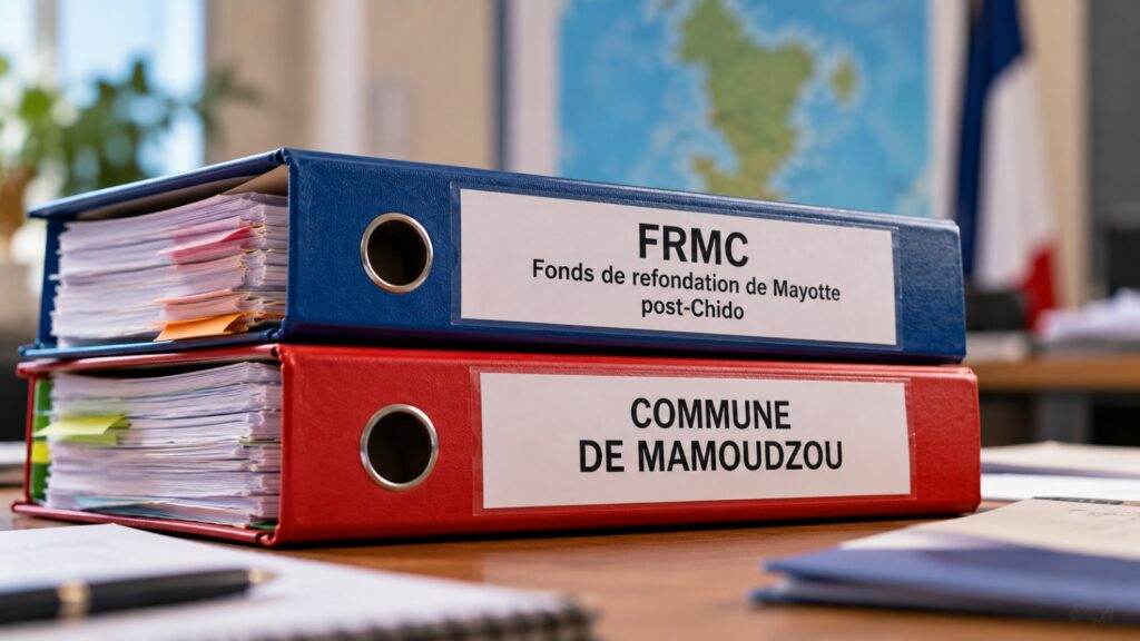 Travaux de rénovation et de sécurisation de l’école maternelle Tsoundzou 1 à Mamoudzou après les dégâts causés par le cyclone Chido