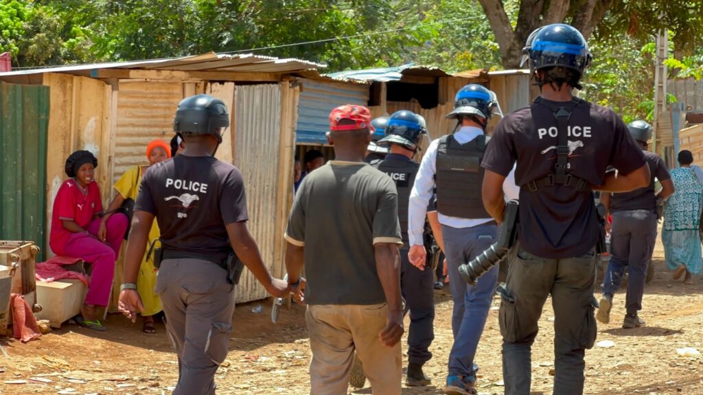 Opération de gendarmerie à Mayotte dans le cadre du renforcement de la lutte contre la délinquance dans les quartiers sensibles